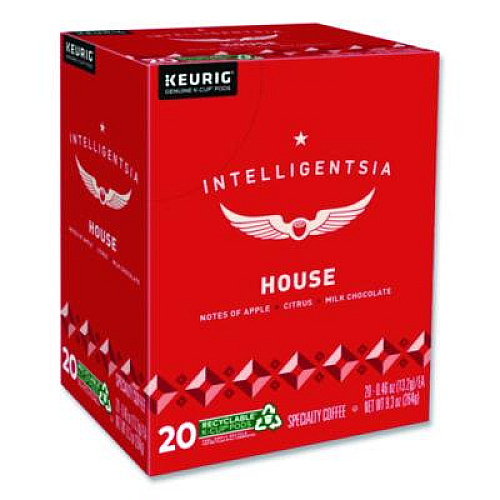 Intelligentsia House Blend Coffee K-Cups, Light Roast, 20/Box (0153)