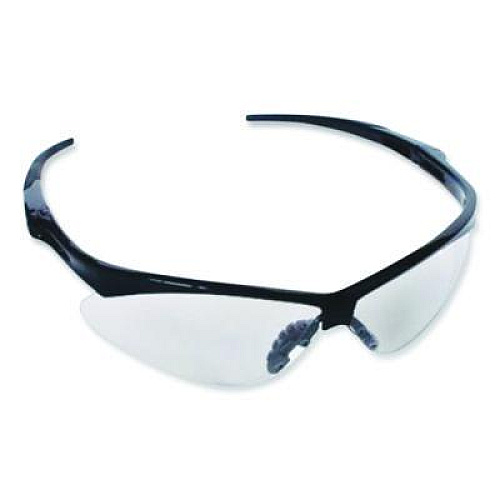 Bouton Anser Optical Safety Glasses, Black Half Frame, Clear Dual Lens (250AN10114)