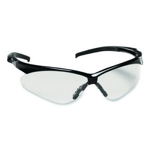 Bouton Adversary Optical Safety Glasses, Black Half Frame, Light Blue Dual Lens (250280003)