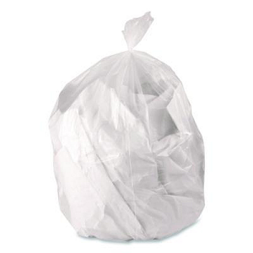 Linear Low Density Can Liners with AccuFit Sizing, 32 gal, 0.9 mil, 33" x 44", Clear, 50/Box (H6644TCRC1)
