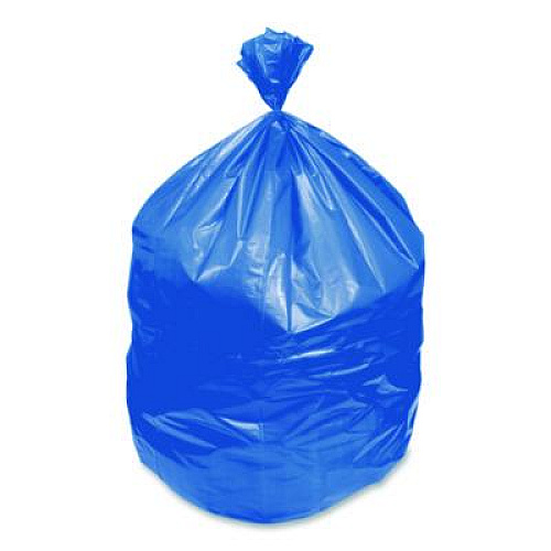 Heritage Healthcare Biohazard Printed Can Liners, Biohazard Infectious Waste, 30 gal, 1.3 mil, 30" x 43", Blue, Flat Pack, 200/Carton (A6043PX)