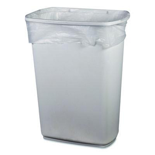 Heritage High-Density Waste Can Liners, 30 gal, 10 mic, 30" x 37", Natural, 500/Carton (Z6037MNR01)