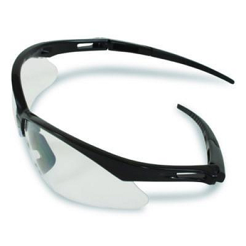 Bouton Anser Optical Safety Glasses, Black Half Frame, Clear Dual Anti-Fog Lens (250AN10111)