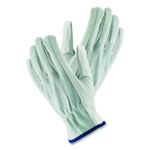 PIP Top-Grain Leather Drivers Gloves with Shoulder-Split Cowhide Leather Back, Gunn Cut, Keystone Thumb, Medium, Gray, Pair (68161SBM)