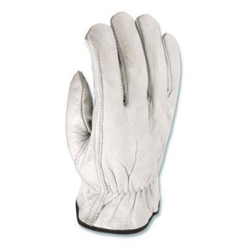 PIP Top-Grain Pigskin Leather Drivers Gloves, Gunn Cut, Keystone Thumb, Large, Gray, Pair (70361L)