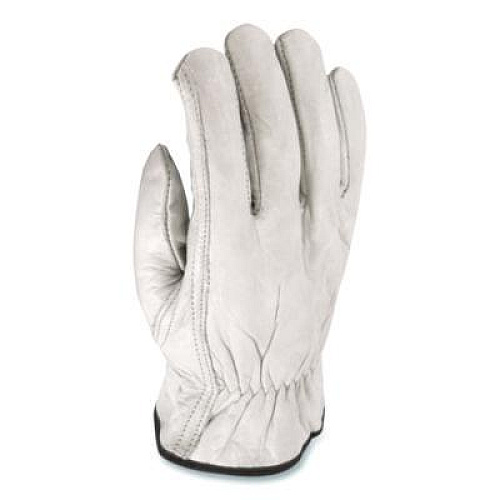 PIP Top-Grain Pigskin Leather Drivers Gloves, Gunn Cut, Keystone Thumb, Medium, Gray, Pair (70361M)