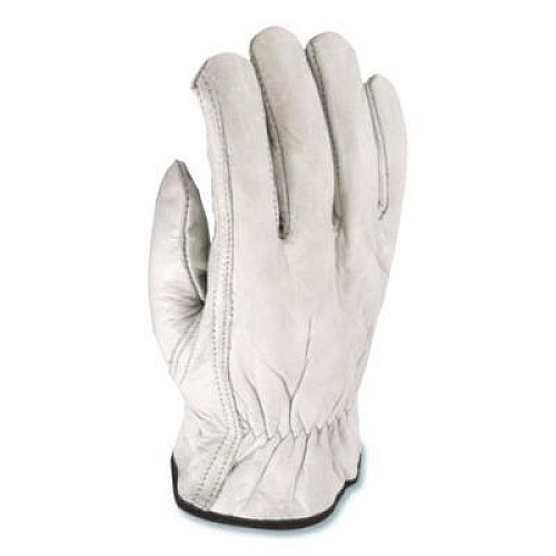 PIP Top-Grain Pigskin Leather Drivers Gloves, Gunn Cut, Keystone Thumb, X-Large, Gray, Pair (70361XL)
