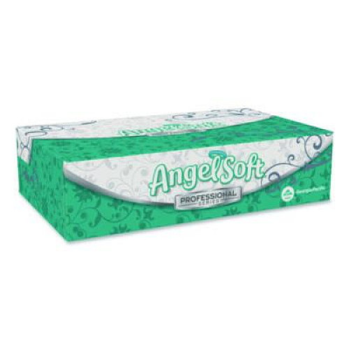 Georgia Pacific Professional Angel Soft ps Premium Facial Tissue, Flat Box, 2-Ply, White, 100 Sheets/Box (48580BX)