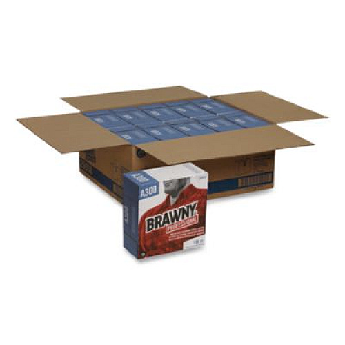 Brawny Professional Airlaid Medium Duty Wipers, Cloth, 1-Ply, 9.2 x 12.4, Unscented, White, 128/Box, 10 Boxes/Carton (29518CT)
