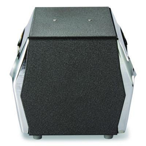 Dixie Tabletop Napkin Dispenser, 7.5 x 6 x 5.37, Black/Chrome (51602CT)