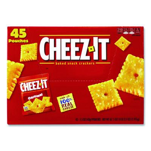 Coca-Cola Soda Mini Variety and Cheez-It Combo Pack, (30) 7.5 oz Cans Assorted Flavors, (45) 1.5 oz Pouch Original Cheez-It/Bundle (60004171)