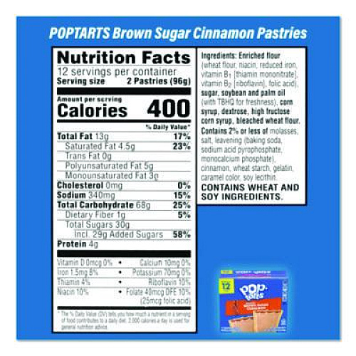 Snack Box Pros Red Bull Energy Drink and Pop Tart Combo Pack,(24) 12oz Cans,(24) Frosted Strawberry/(24) Frosted Brown Sugar Cinnamon/Bundle (60004173)