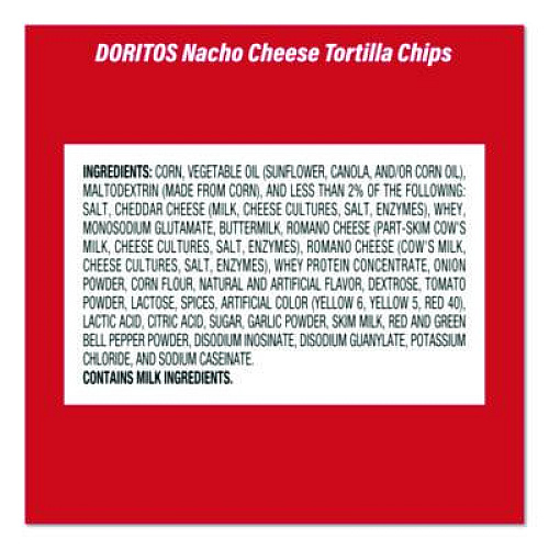Snack Box Pros Doritos Nacho Cheese Tortilla Chips and Welch's Mixed Fruit Snacks, (50) 1oz Bag Chips, (66) 0.8 oz Pouch Fruit Snacks/Bundle (60004174)