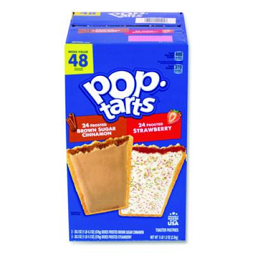 Kellogg's Celcius Vibe and Pop Tarts Variety Combo Pack,(18) 12oz Cans,(24) Frosted Strawberry/(24) Frosted Brown Sugar Cinnamon/Bundle (60004172)