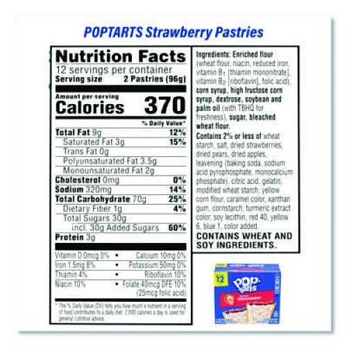 Kellogg's Celcius Vibe and Pop Tarts Variety Combo Pack,(18) 12oz Cans,(24) Frosted Strawberry/(24) Frosted Brown Sugar Cinnamon/Bundle (60004172)