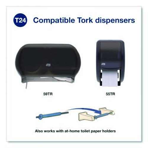 Tork Advanced High-Capacity Bath Tissue, Septic Safe, One-Ply, White, 2,000 Sheets/Roll, 36 Rolls/Carton (1102910)