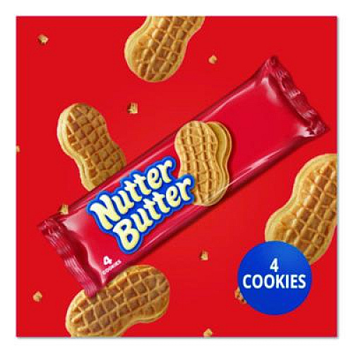 Nabisco Nutter Butter, Peanut Butter, 1.9 oz, 4 Cookies/Pack, 10 Packs/Box (07835)