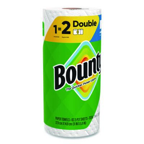 Bounty Select-a-Size Kitchen Roll Paper Towels, 2-Ply, 5.9 x 11, White, 82 Sheets/Double Roll, 24 Rolls/Carton (15708)