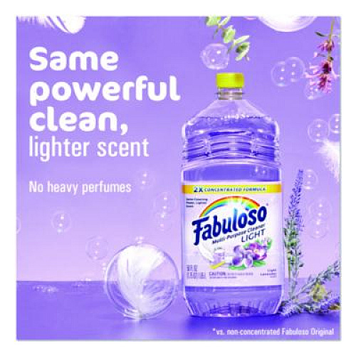Fabuloso Multi-Use Cleaner, Light Lavender Scent, 56 oz Bottle, 6/Carton (61045945)