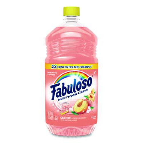 Fabuloso Multi-Use Cleaner, Peach Scent, 56 oz Bottle, 6/Carton (61046751)