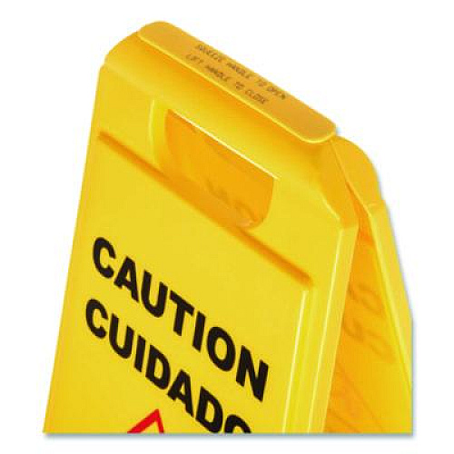 Carlisle Wet Floor Sign (English/Spanish), 11 x 25 x 25, Yellow (3690000)