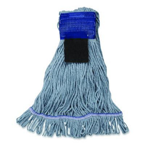 Carlisle Medium Blue Looped-End Mop, Cotton, 36 x 6 x 3, Blue (369418S14)
