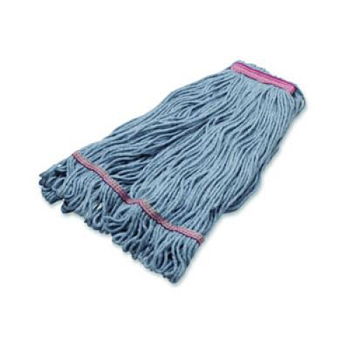 Carlisle Medium Blue Looped-End Mop, Cotton, 43 x 6 x 3, Red (369423B14)