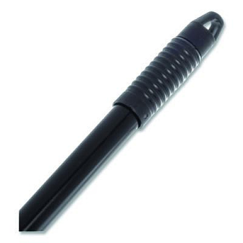 Carlisle Vinyl Coated Jaw Style Metal Mop Handle, 1" dia x 60", Black (3697000)