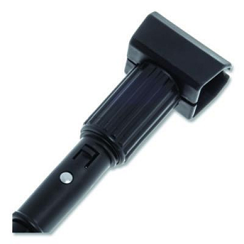 Carlisle Vinyl Coated Jaw Style Metal Mop Handle, 1" dia x 60", Black (3697000)