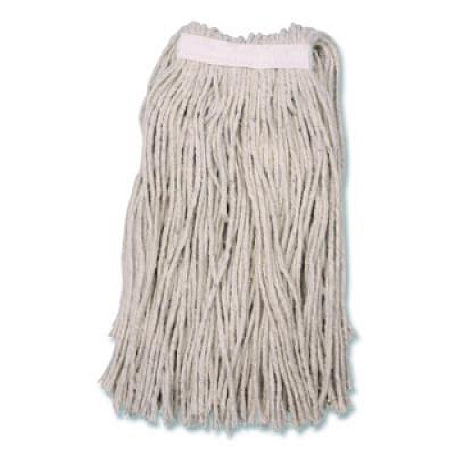 Carlisle Full Weight Cut End Mop Head, Cotton, 16 oz, White (369716B00)