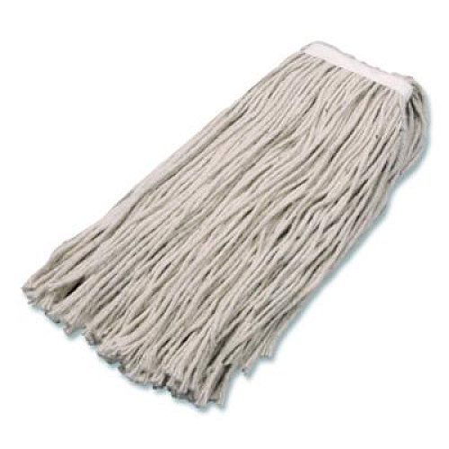 Carlisle Full Weight Cut End Mop Head, Cotton, 16 oz, White (369716B00)