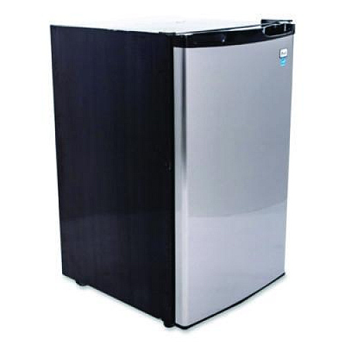 Avanti 4.4 Cu.Ft. Auto-Defrost Refrigerator, 19.25 x 22 x 33, Black with Stainless Steel Door (AR4456SS)