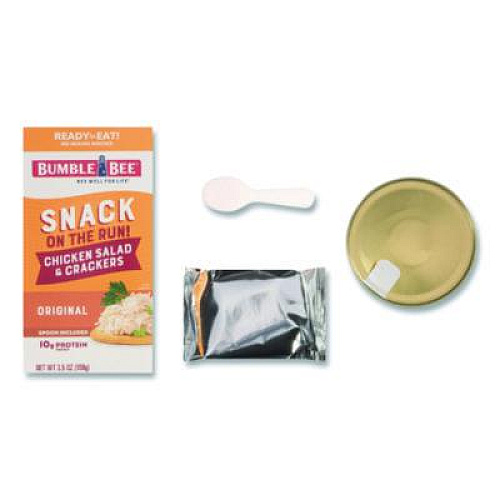 Bumble Bee Snack on the Run Chicken Salad with Crackers, 3.5 oz Pack, 12/Carton (AHF70350)