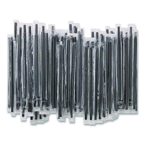 Wrapped Polypropylene Stirrers, 5.5", Black, 500/Box (BEP90209)