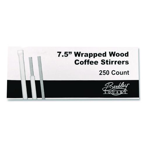 Wrapped Wood Stirrers, 7.5", 250/Box (BEP90213)