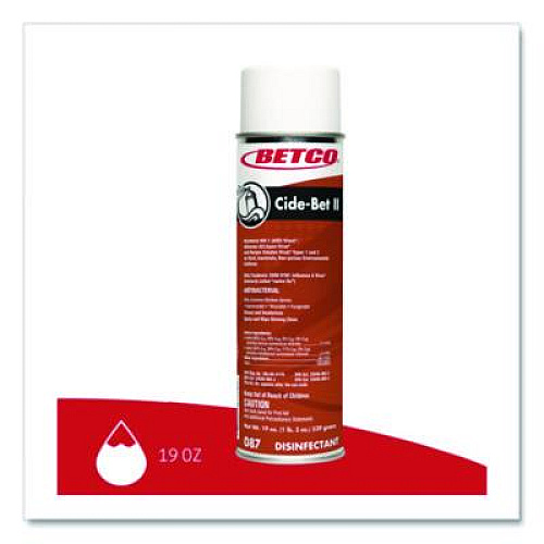 Betco Cide-Bet II Aerosol Disinfectant Spray, Floral Scent, 19 oz Aerosol Spray, 12/Carton (0872300)
