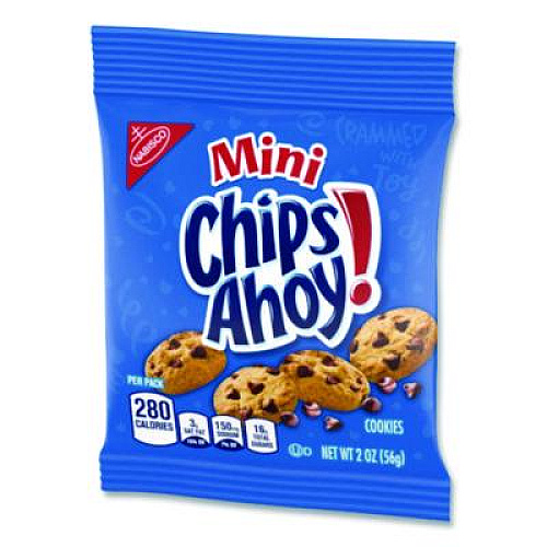 Nabisco Chocolate Chip Cookies - Single Serve, 2 oz Packets, 60/Carton (NFG015480)