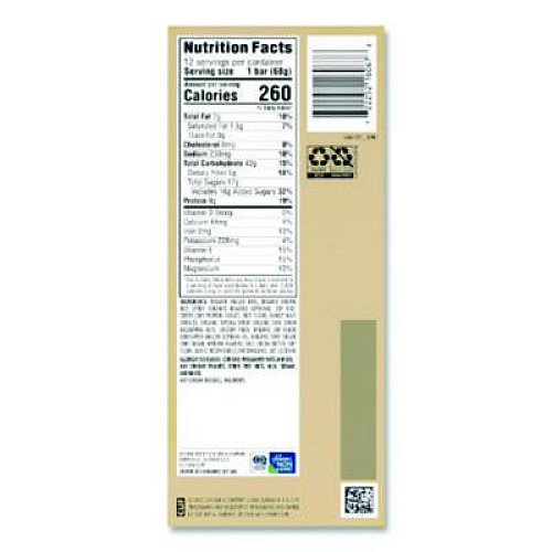 CLIF Bar Energy Bar, White Chocolate Macadamia Nut, 2.4 oz Bar, 12 Bars/Box (CCC161009)