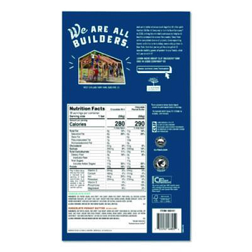 CLIF Bar Builders Protein Bar, Chocolate Mint/Chocolate Peanut Butter, 2.4 oz Bar, 18 Bars/Box (22000543)