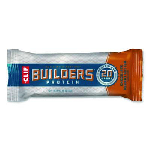 CLIF Bar Builders Protein Bar, Chocolate Mint/Chocolate Peanut Butter, 2.4 oz Bar, 18 Bars/Box (22000543)