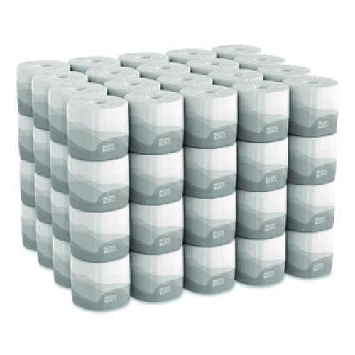 Georgia Pacific Professional Pacific Blue Basic Embossed Bathroom Tissue, Septic Safe, 1-Ply, White, 550 Sheets/Roll, 80 Rolls/Carton (1988101)