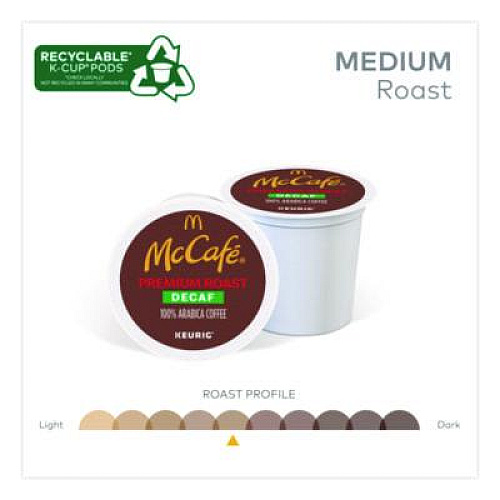 McCafe Premium Roast Decaf K-Cup, 24/BX (7467)