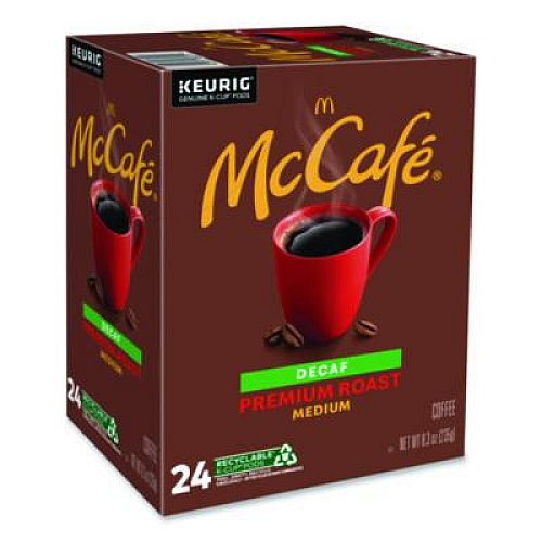 McCafe Premium Roast Decaf K-Cup, 24/BX (7467)