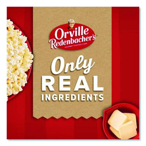 Orville Redenbacher's Gourmet Microwave Popcorn, Butter, 3.29 oz Bag, 36/Carton (GOV48060)