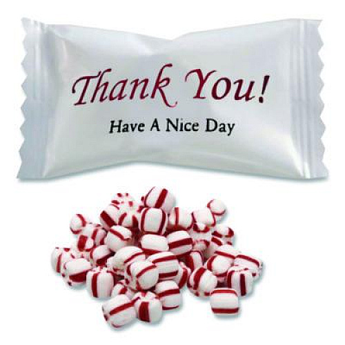 Stewart Superior Thank You Have a Nice Day Mints, Peppermint, Individually Wrapped, 1,000/Carton (CJ3007P)