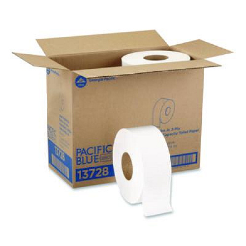Georgia Pacific Professional acclaim Jumbo Jr. Bath Tissue Roll, Septic Safe, 2-Ply, 3.3" x 1,000 ft, White, 8 Rolls/Carton (13728)