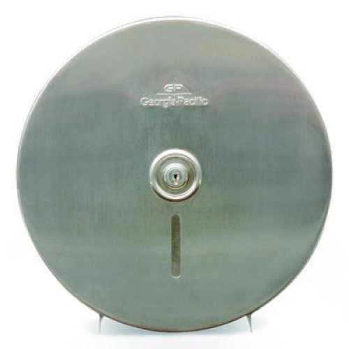 Georgia Pacific Professional Stainless Steel Jumbo Roll Tissue Dispenser, 10.75 x 4.44 x 10.75, Stainless Steel (59448)