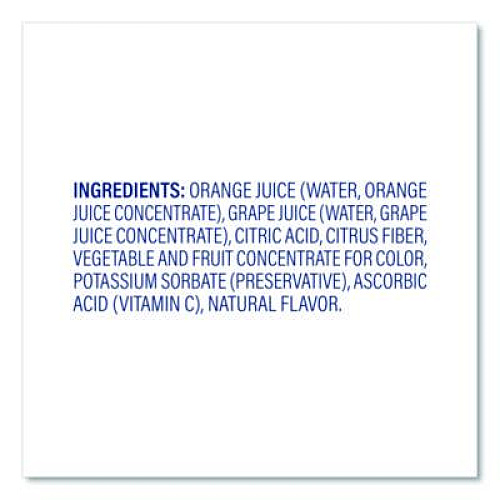 Ocean Spray No-Thaw 100% Juice Cups, Orange, 4 oz Cups, 48/Carton (22002526)