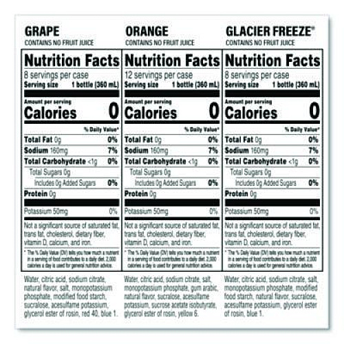 Gatorade Zero Variety Pack, Assorted Flavors, 12 oz Bottle, 28/Carton (22002527)