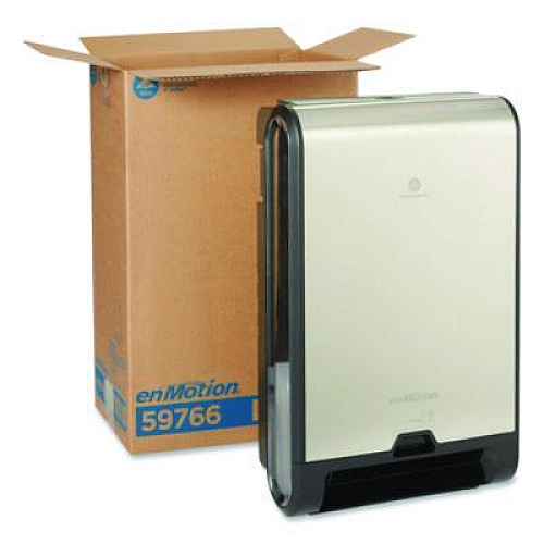Georgia Pacific Professional enMotion Flex Automated Touchless Roll Towel Dispenser, 13.31 x 7.96 x 21.25, Stainless Steel (59766)
